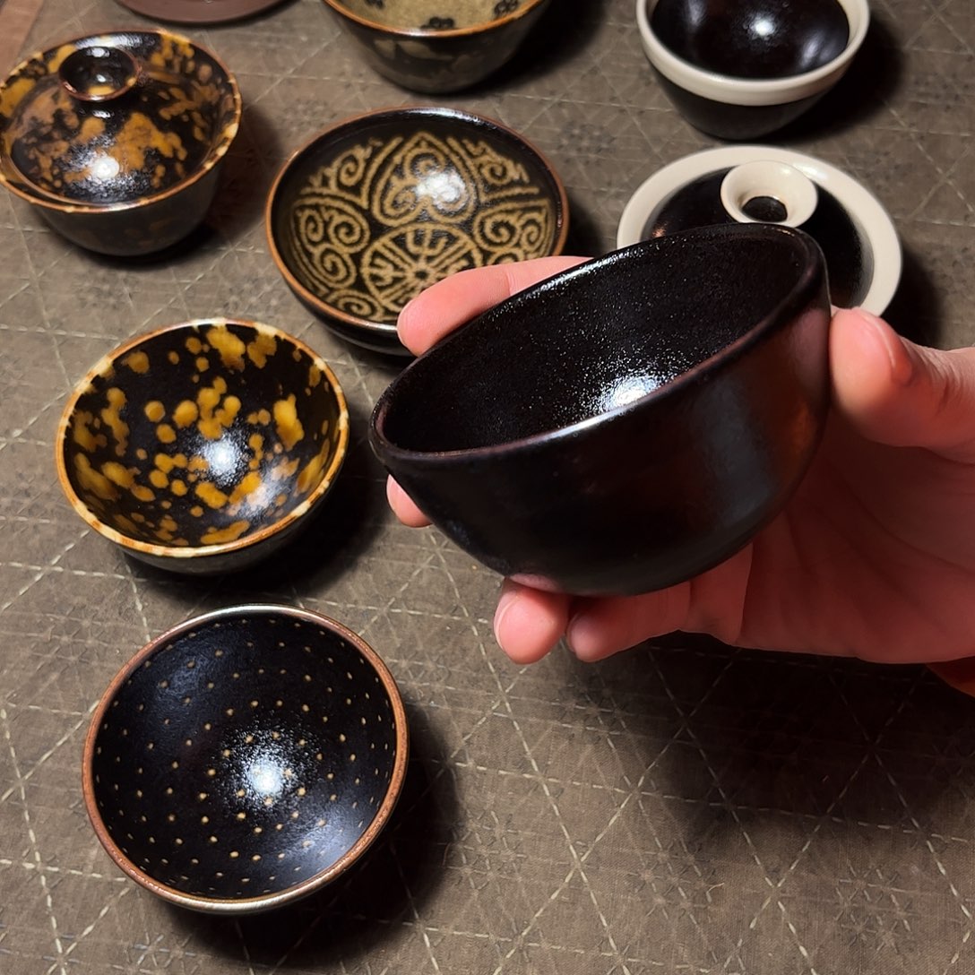 不***姆茶盏吉州窑手工杯