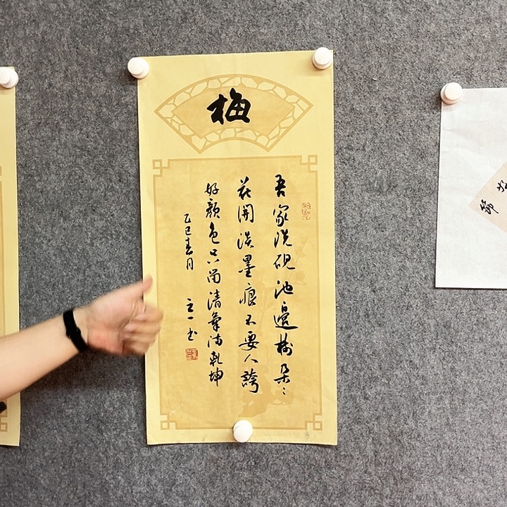 书法梅字书法作品