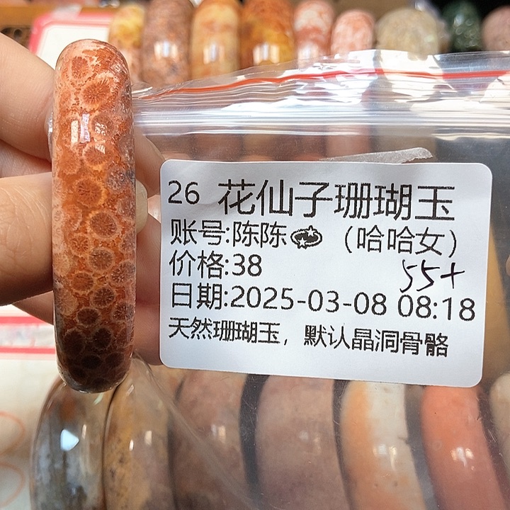 硅化珊瑚（珊瑚玉）手镯未镶嵌陈****）26