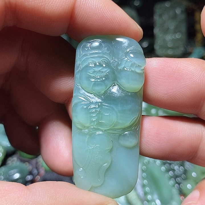 和田玉（糖玉）未镶嵌吊坠(不含链)