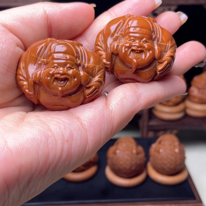 吊坠橄榄核横财手球3.3