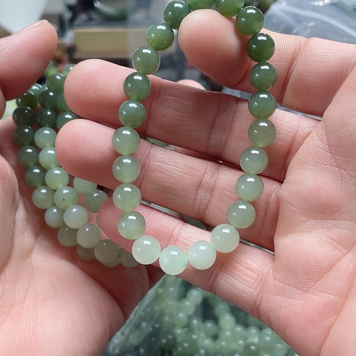 和田玉手串未镶嵌