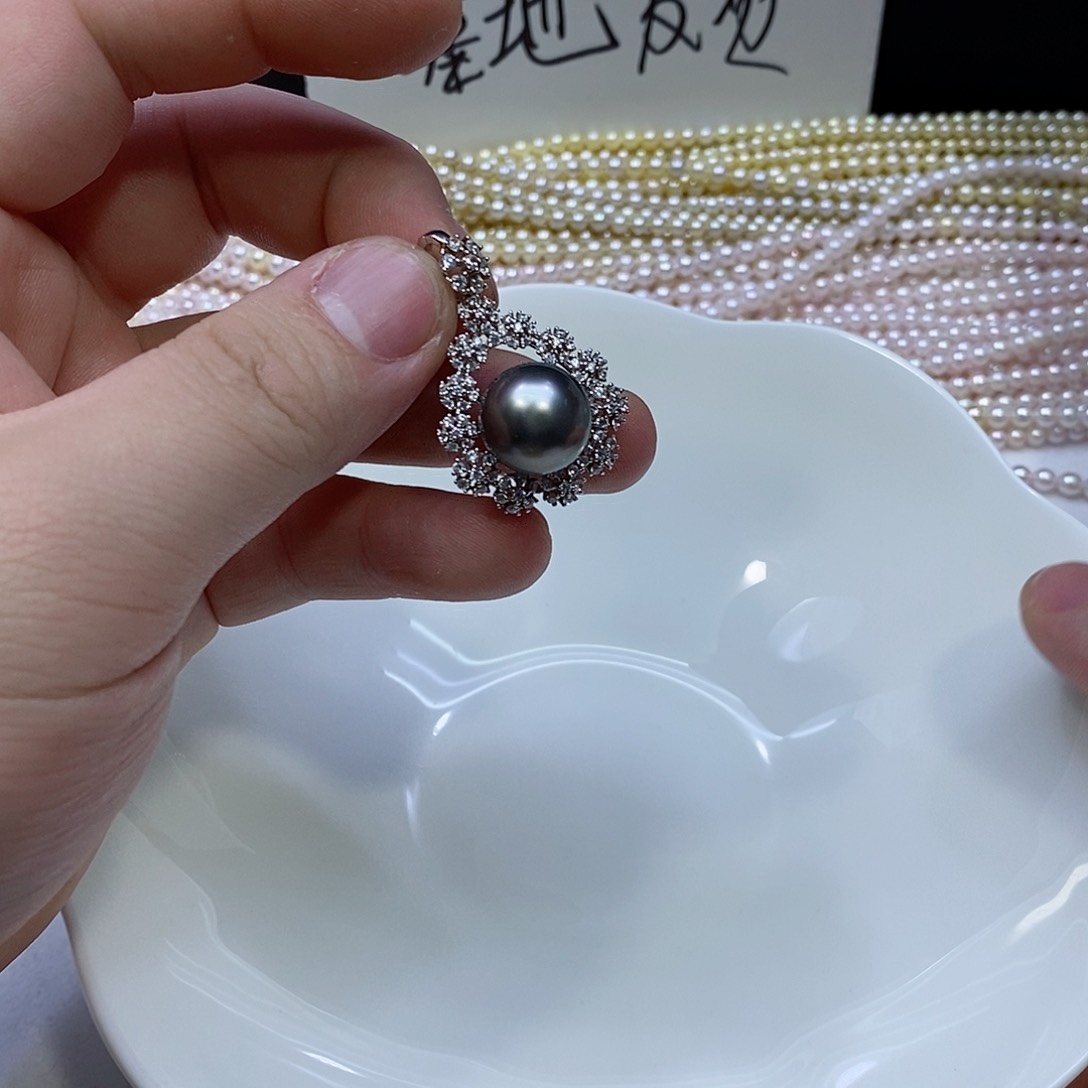 海水珍珠颈饰银S925镶嵌
