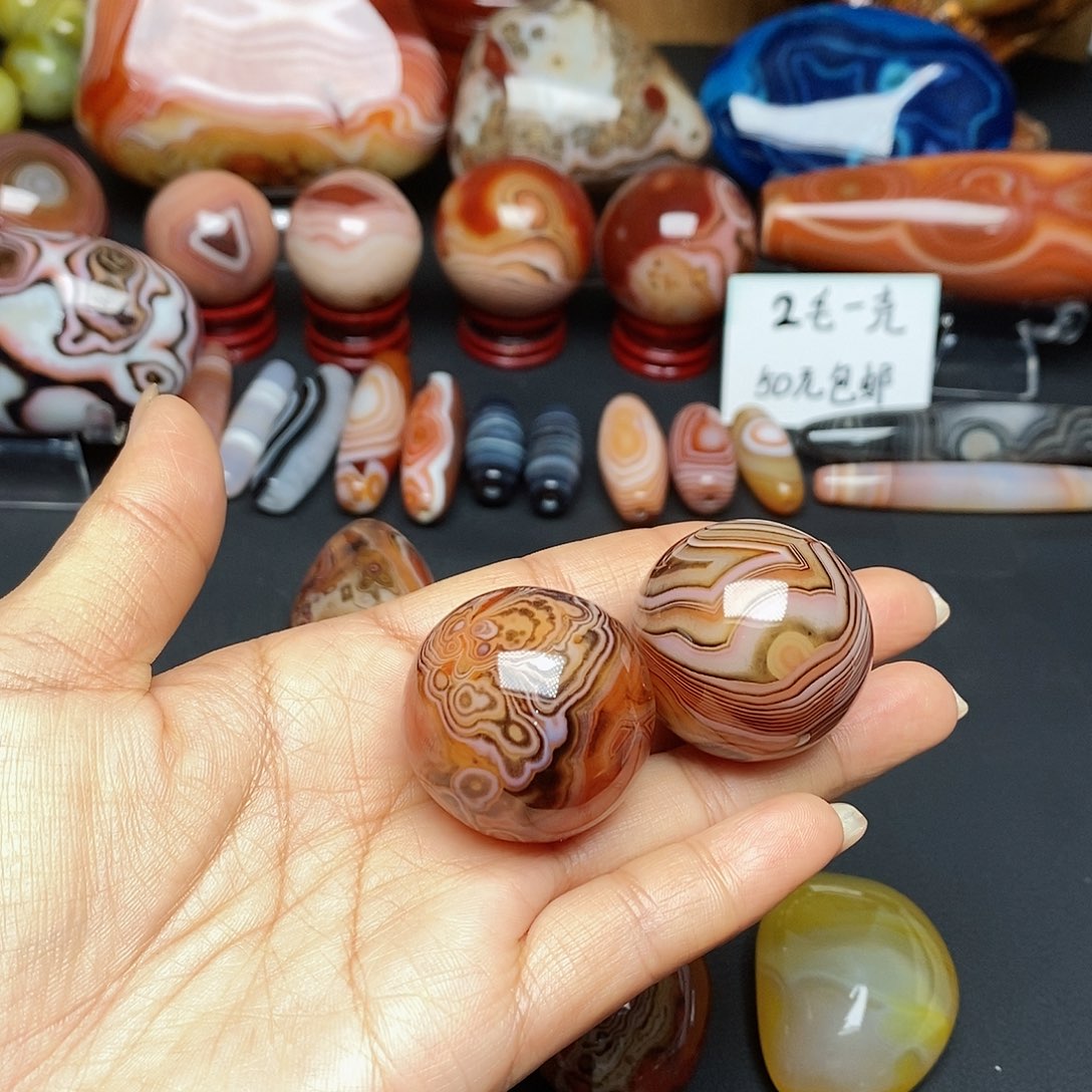 玛瑙/玉髓两毛未镶嵌