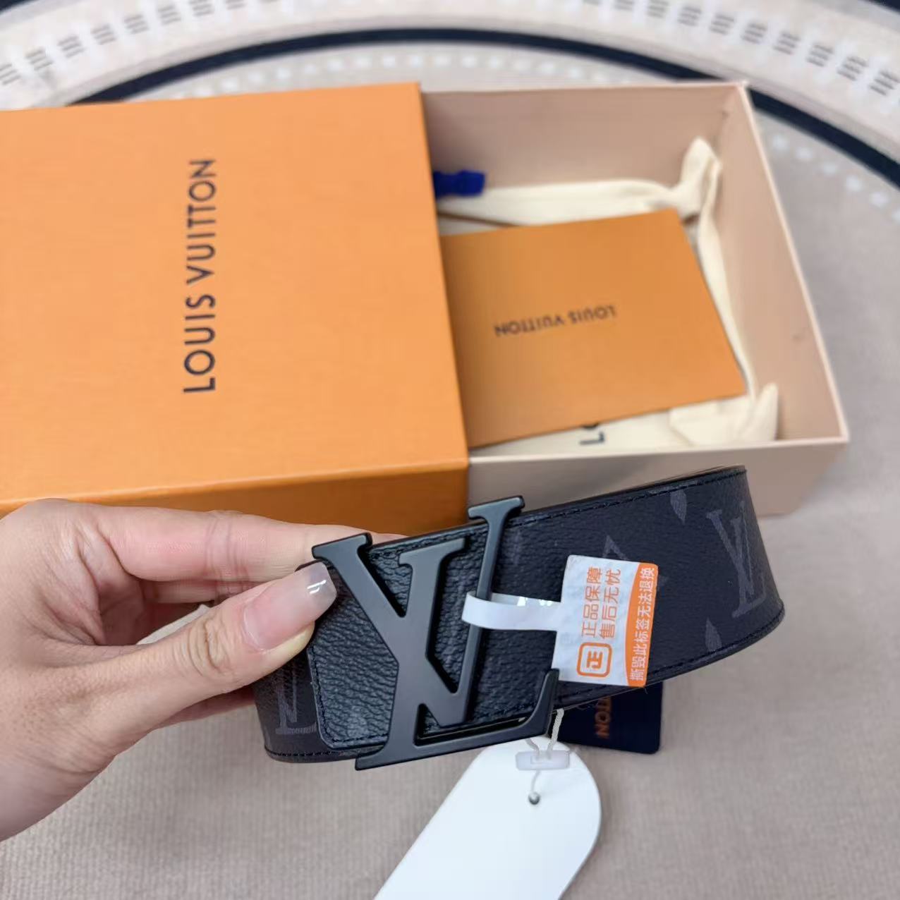 95新 LouisVuitton/路易威登 麦殿/老花皮带95cm/250823VLB9T01