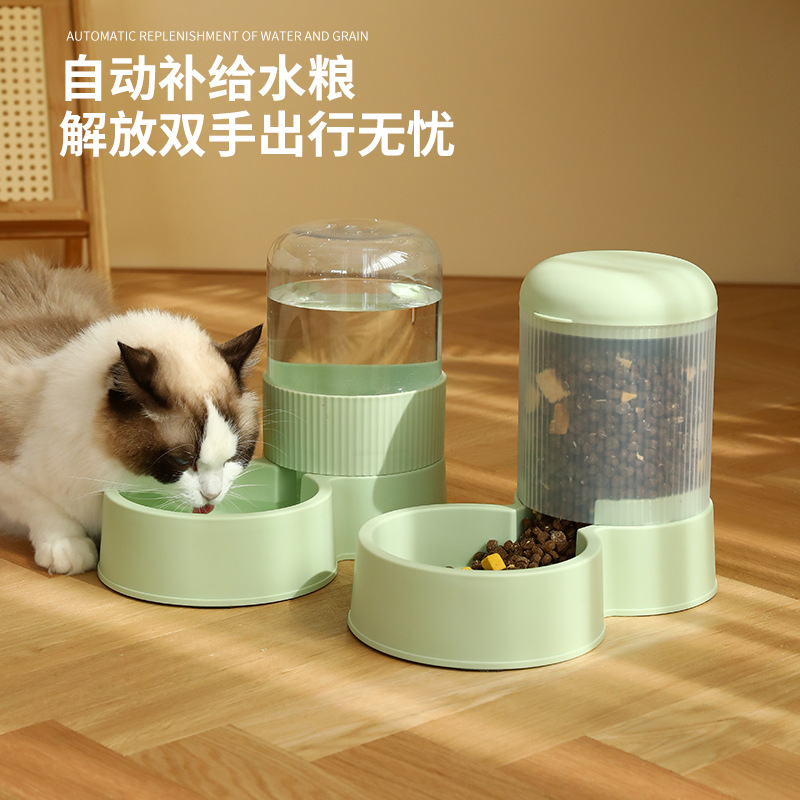 大容量宠物自动喂食器猫咪粮饮水器狗狗猫碗狗碗组合宠物用品户外