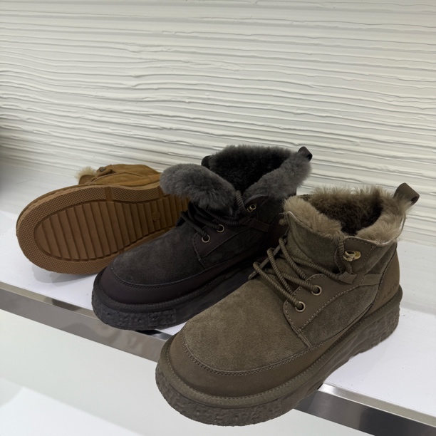 男士加厚保暖【5562赠羊毛垫】冬季牛皮羊毛东北大棉鞋