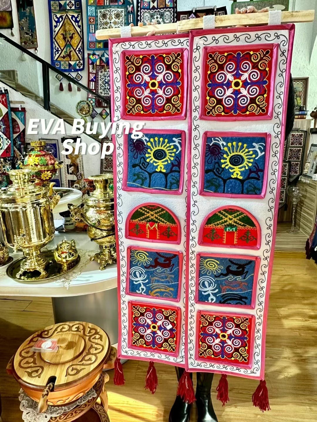 进口纯手工五口袋挂毯Baylek Kalta一对（两个）125✖️27