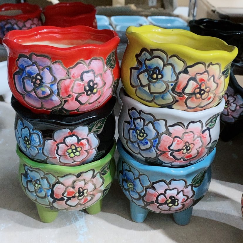 【闪购商品】陶瓷陶瓷花盆，多肉花盆