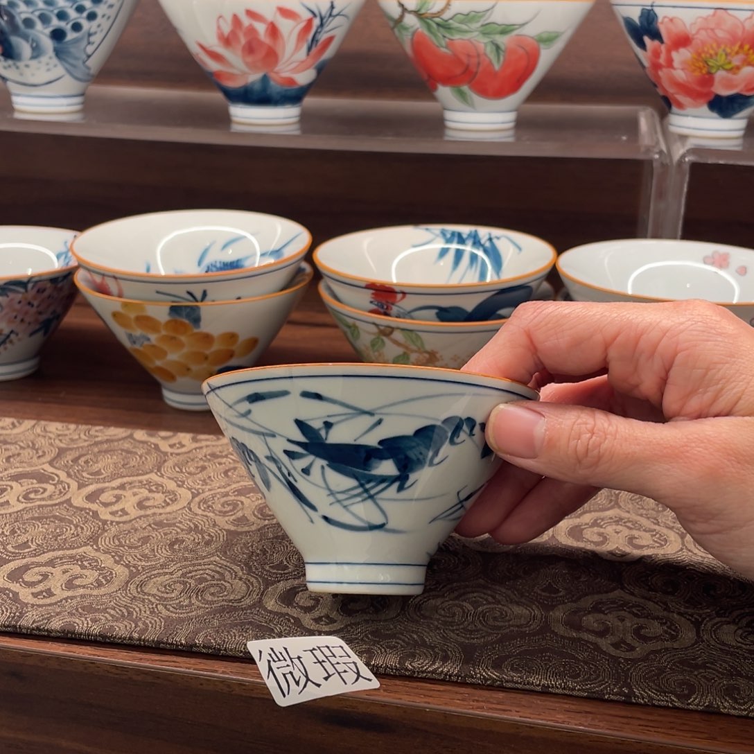 微瑕釉下彩纯手绘