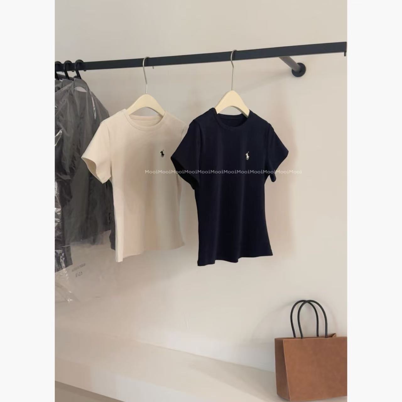 【mooi】'小马t'春夏新款韩版ins风小众设计感T恤