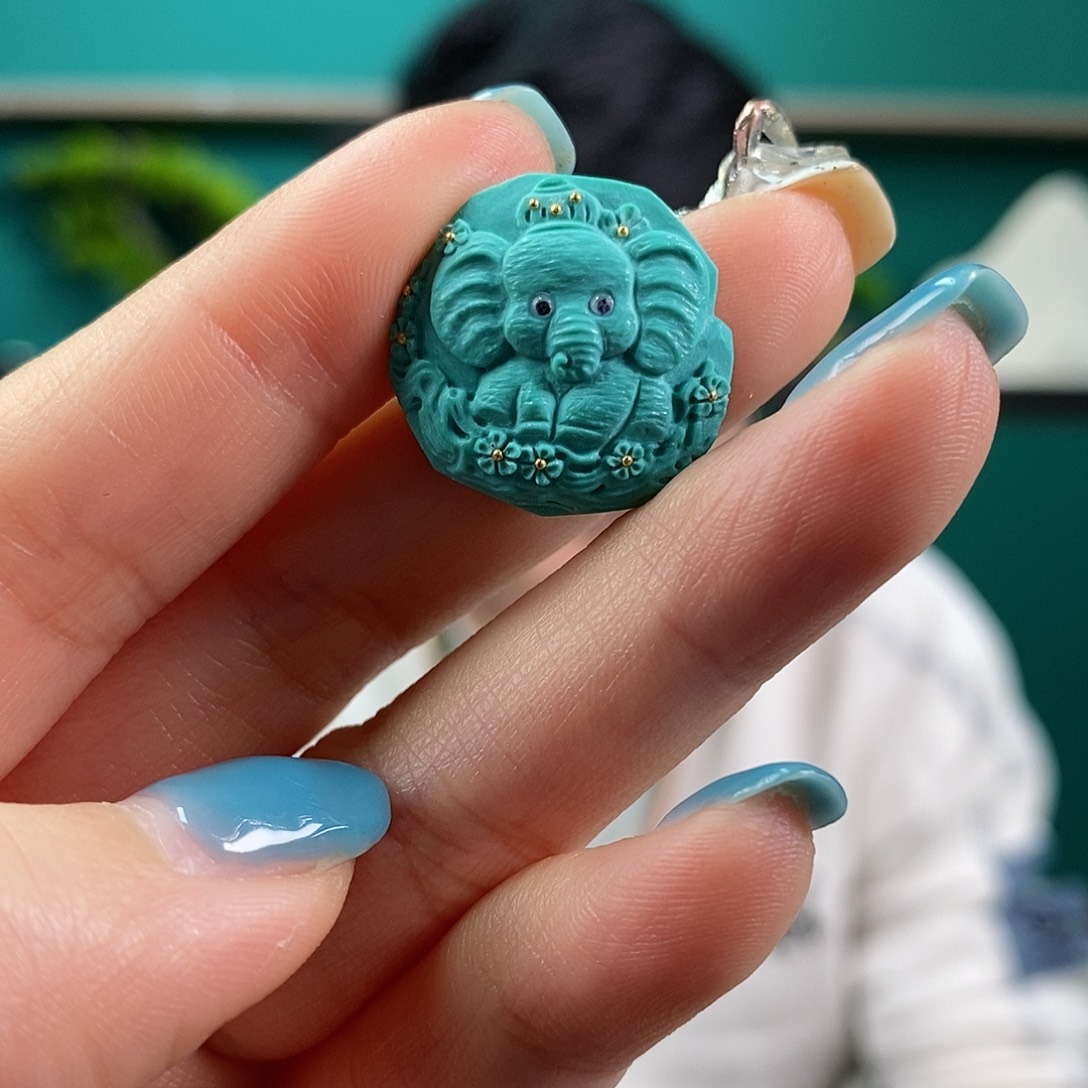 绿松石珠宝奇石未镶嵌