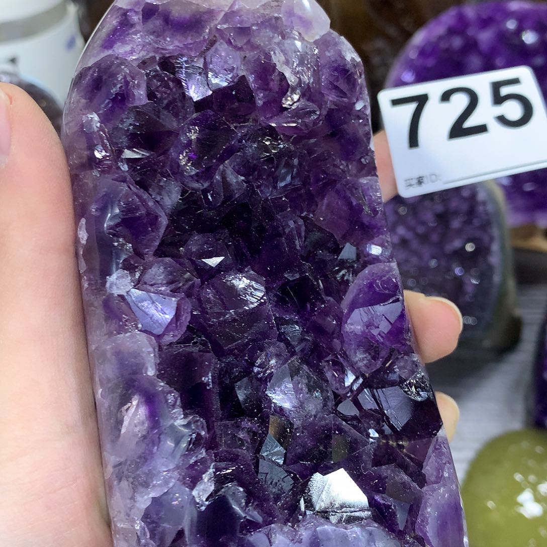 紫晶珠宝半成品未镶嵌725