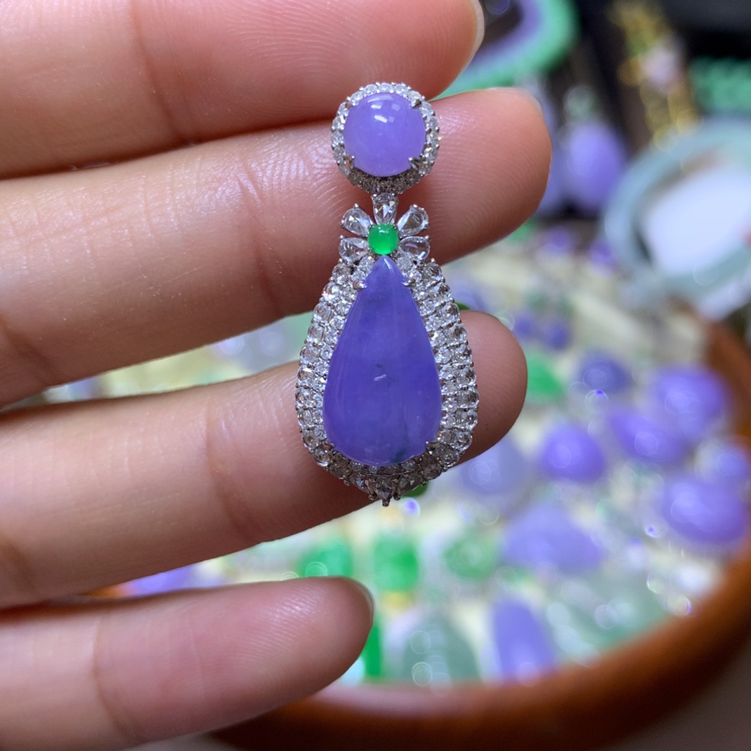 【闪购商品】翡翠颈饰18K金镶嵌翡翠