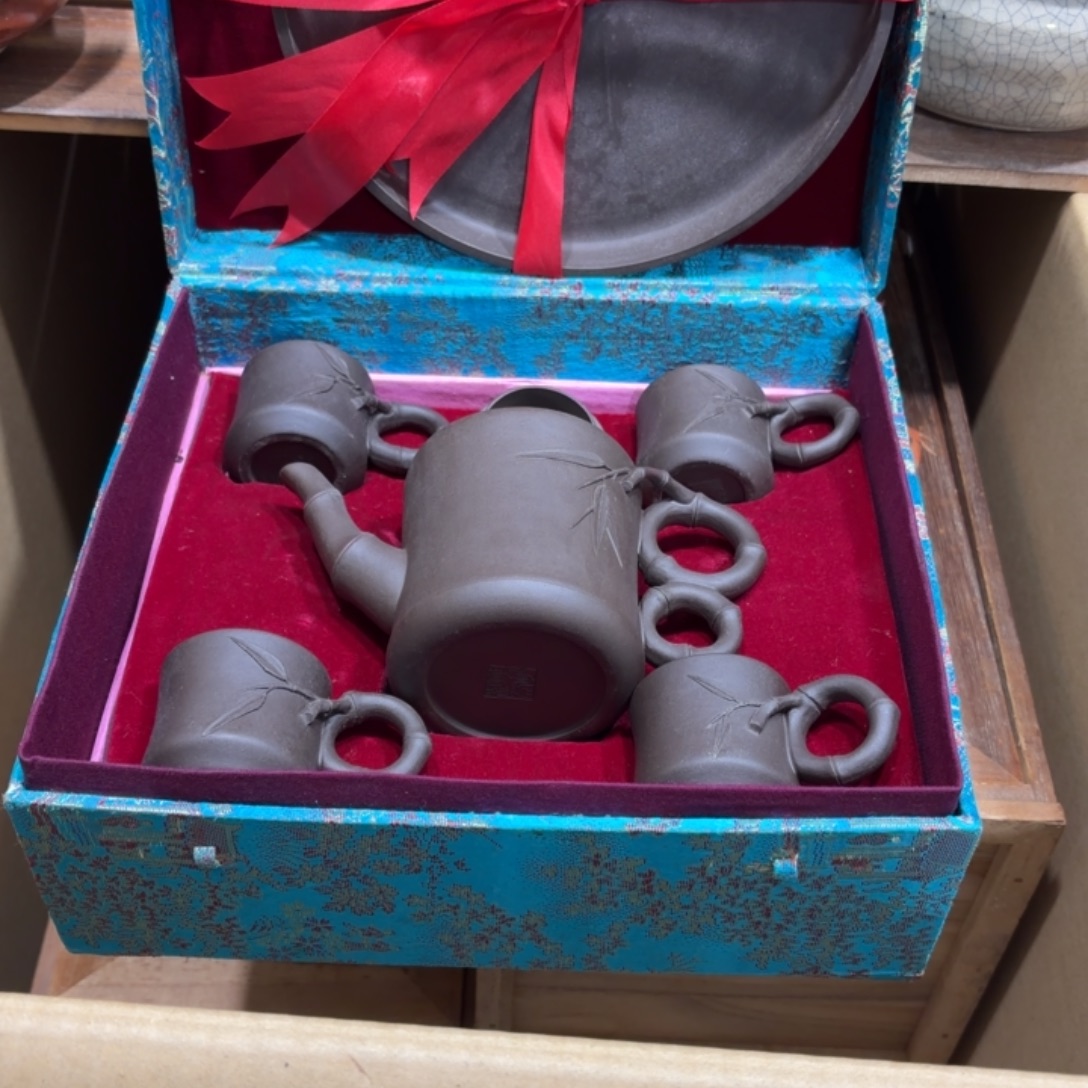 大***熊套装紫砂般若中古美术工艺品