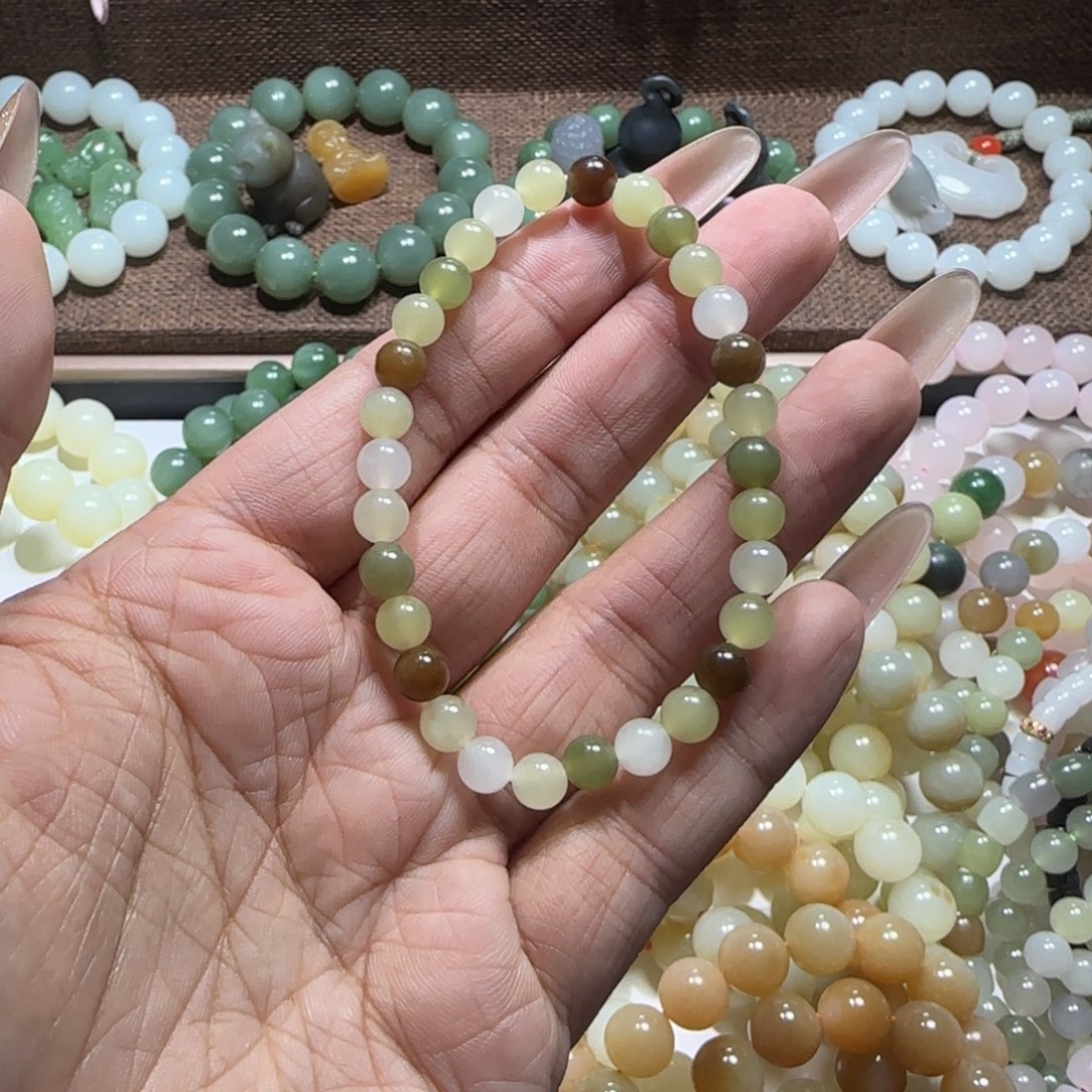 和田玉未镶嵌手链