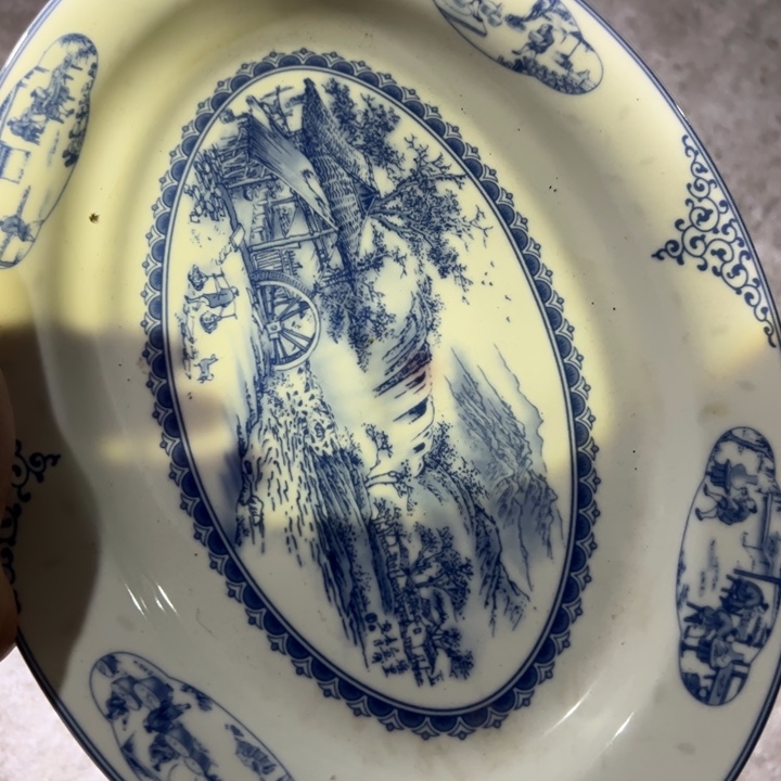 十二寸老标鱼盘一个