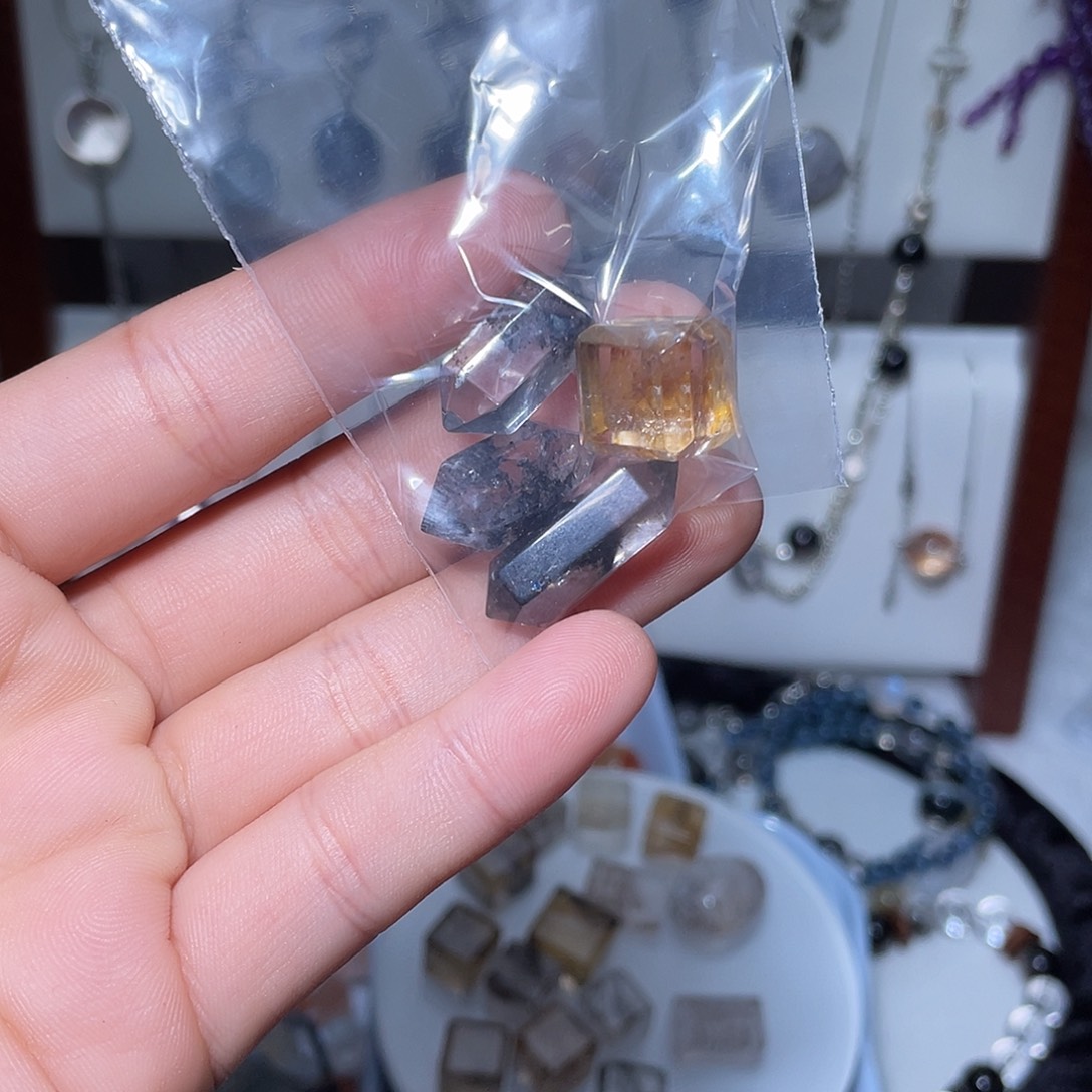 手链烟晶银S925镶嵌水晶