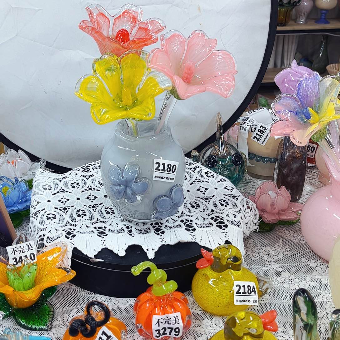 3花1瓶 家悦琉璃工艺品