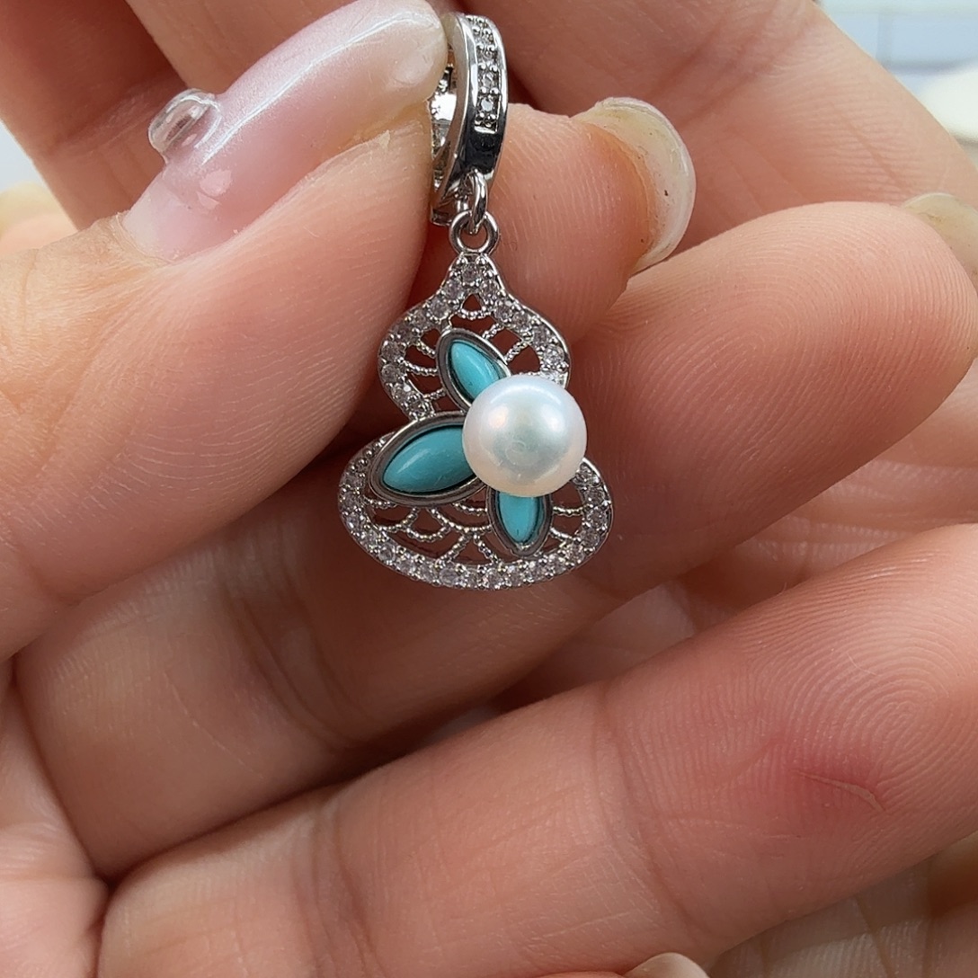 淡水珍珠吊坠(不含链)未镶嵌