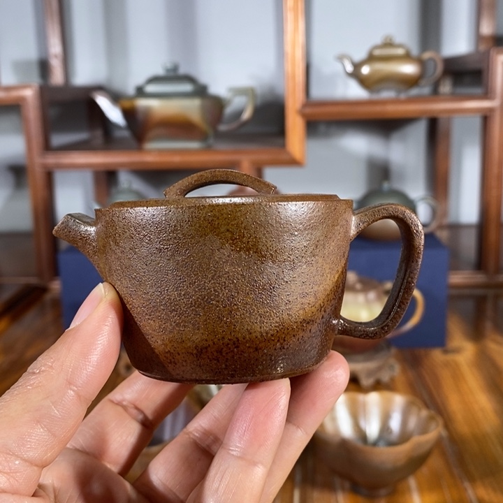 紫砂茶壶100cc汉瓦 段泥