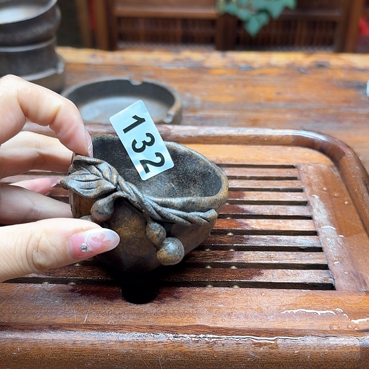 纯手工制作粗陶茶具