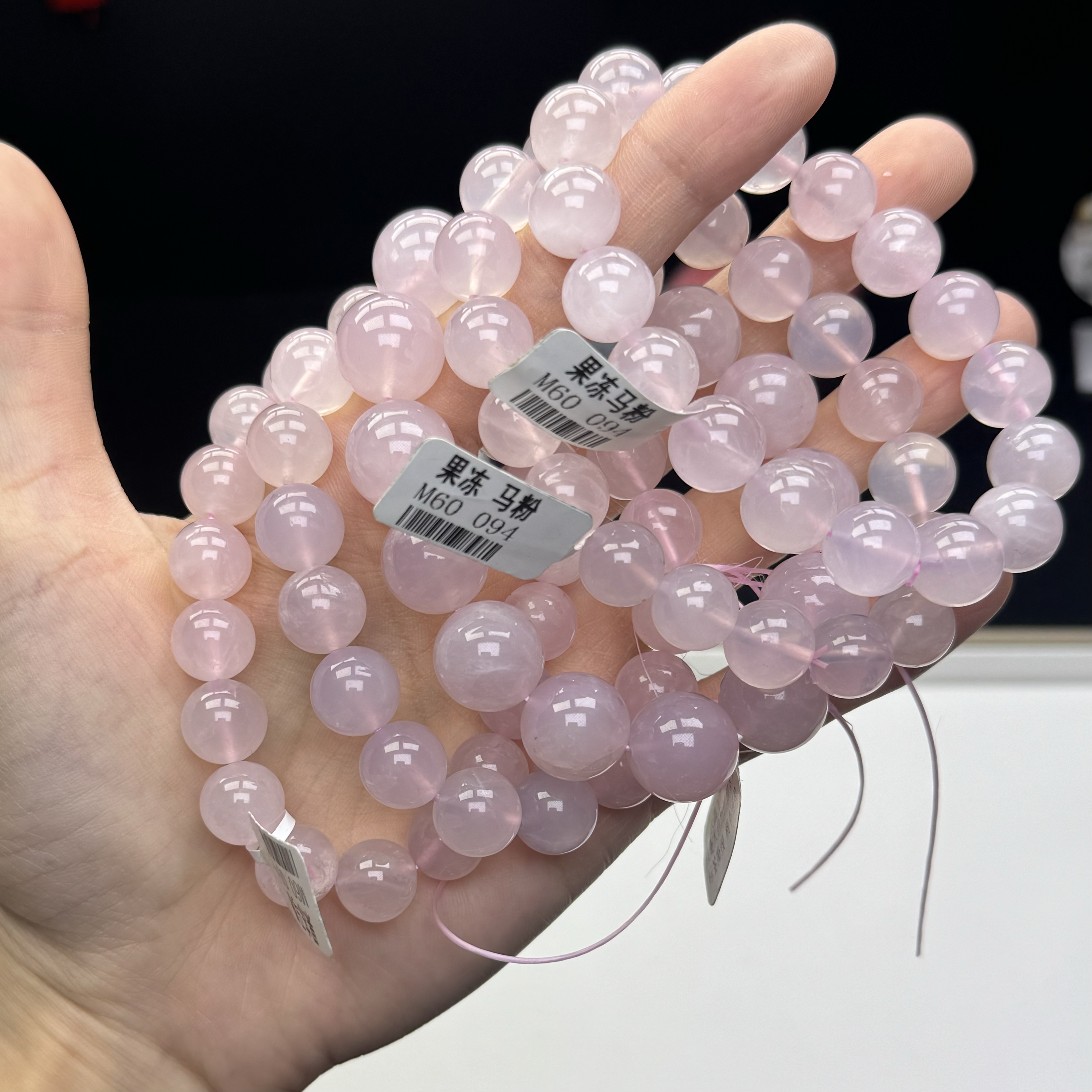 可塘水晶批发水晶珠串彩宝手串直播看货多样性 2号链接50-88