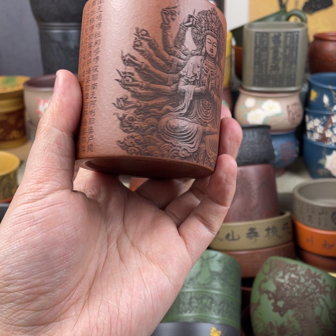 紫砂茶杯紫砂茶杯