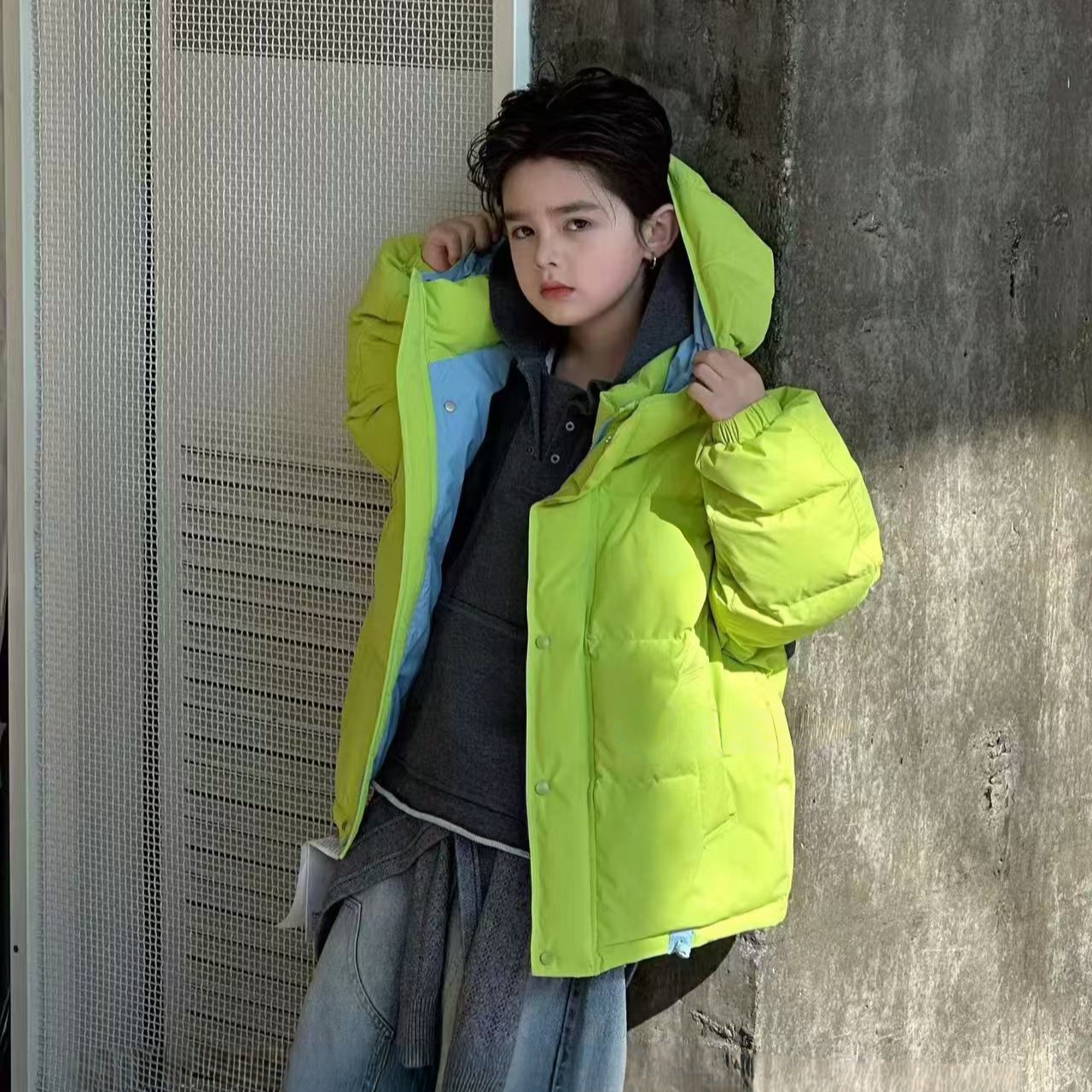 青少年男孩大童时尚羽绒服