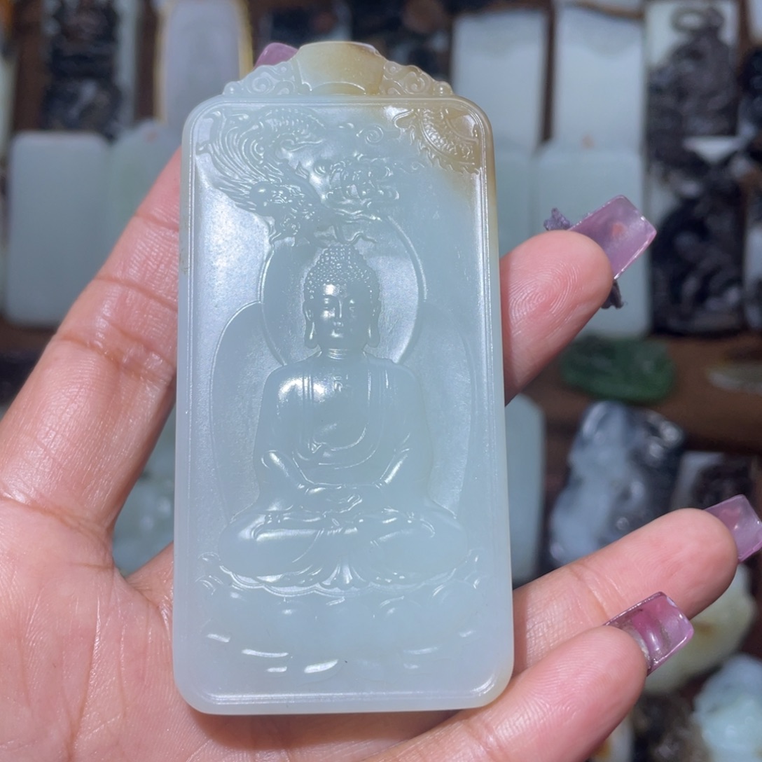 和田玉颈饰未镶嵌福**旺