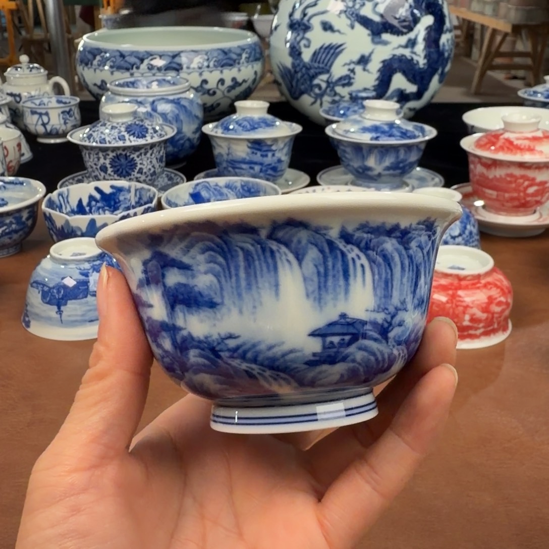 景德镇陶瓷手工手绘