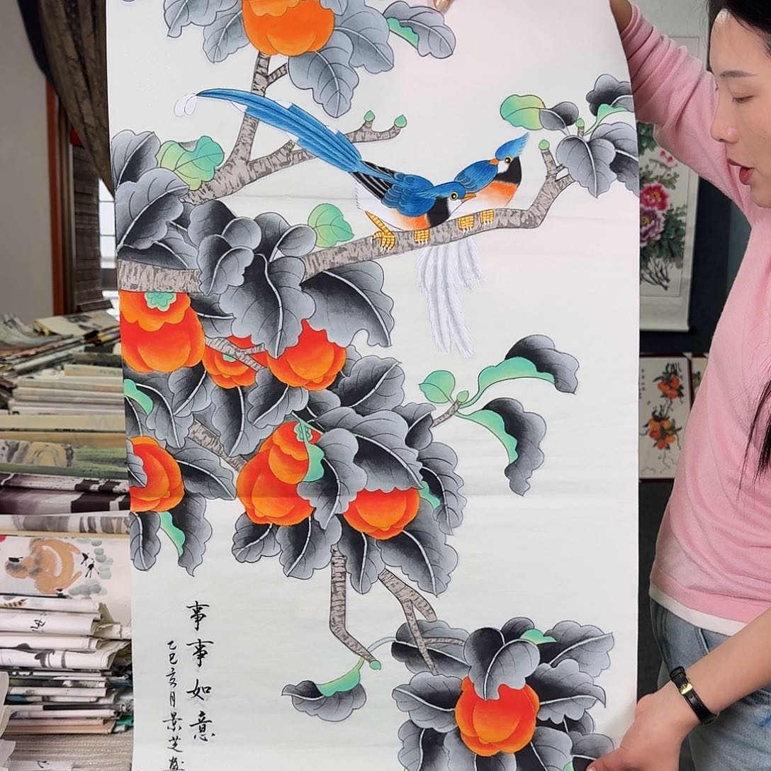 纯手绘国画作品作品