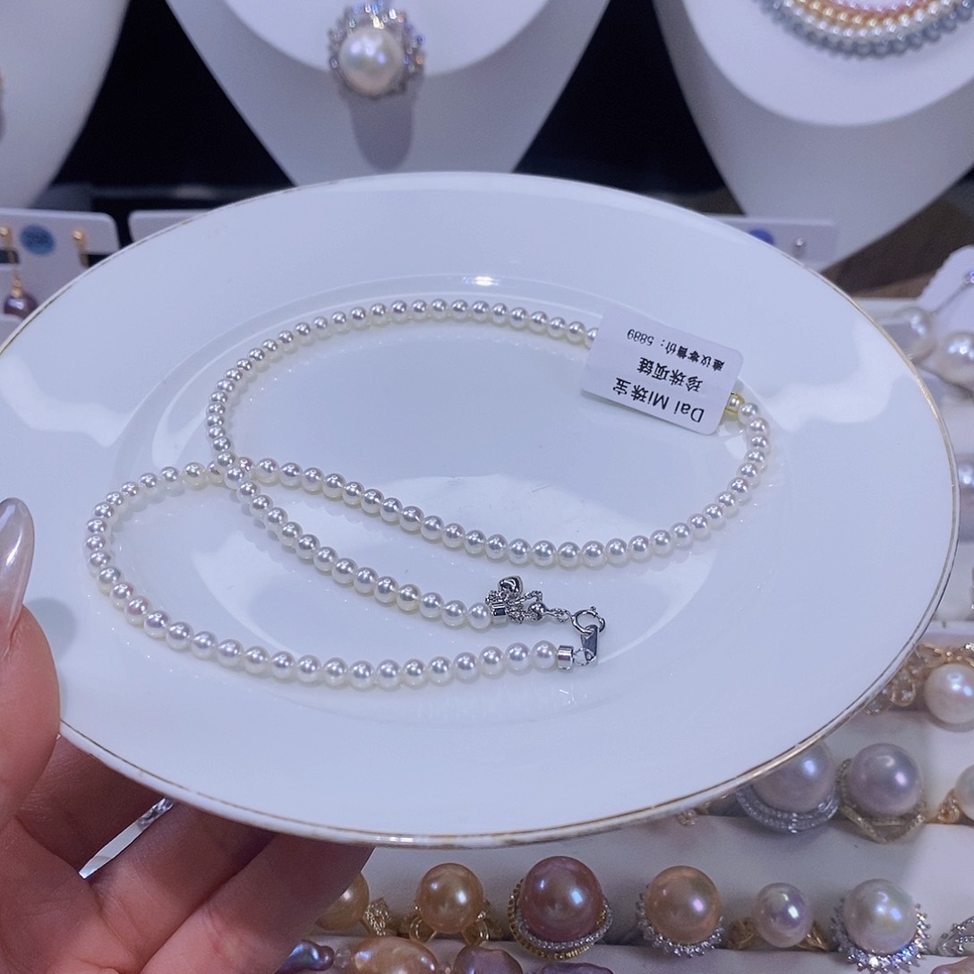 淡水珍珠颈饰银S925镶嵌菲****韵