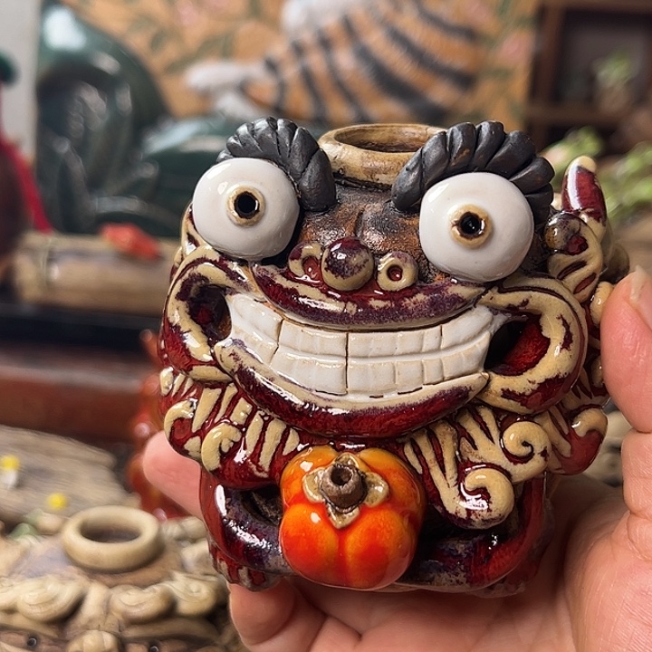 不***也貔貅摆件香插陶瓷香炉