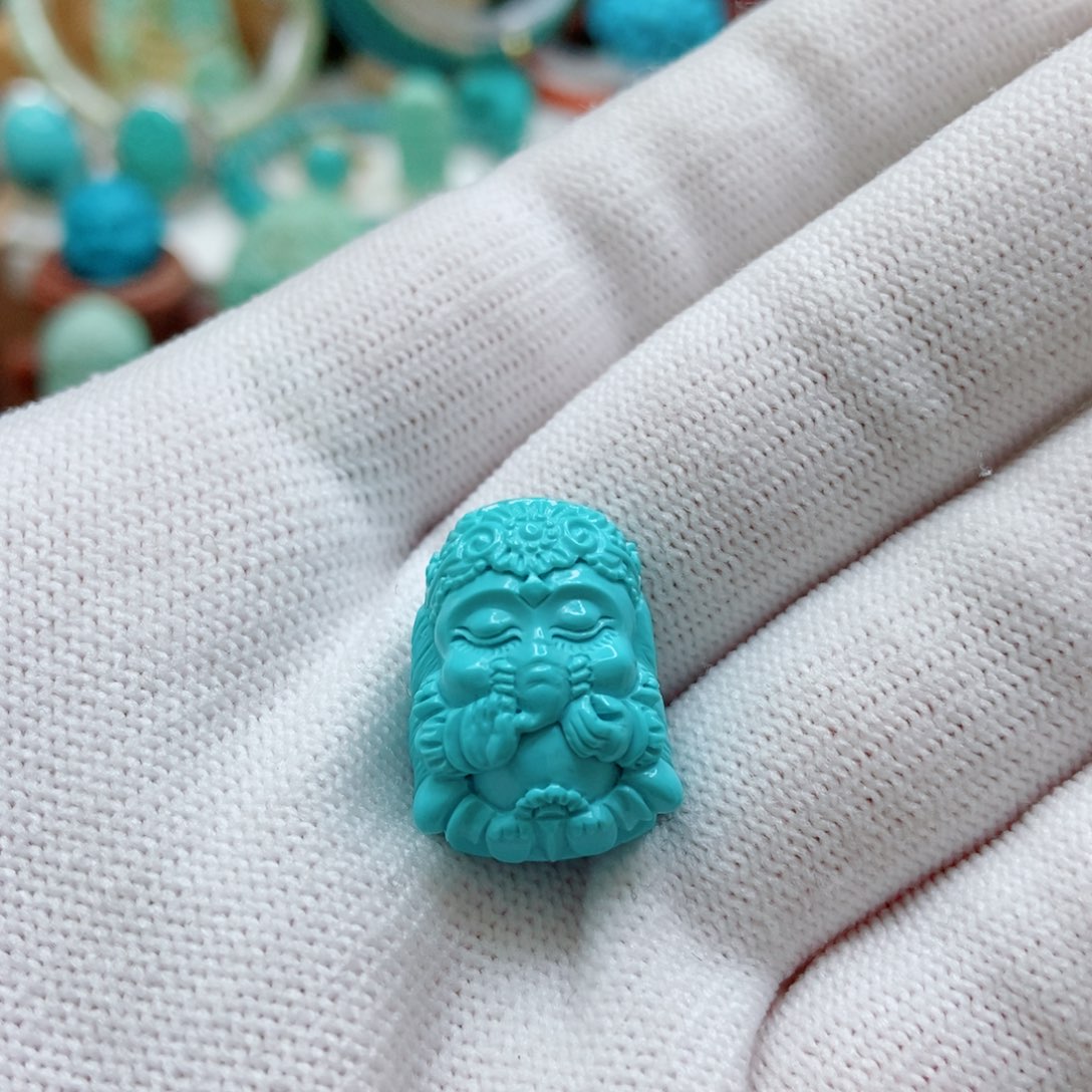 绿松石未镶嵌象神