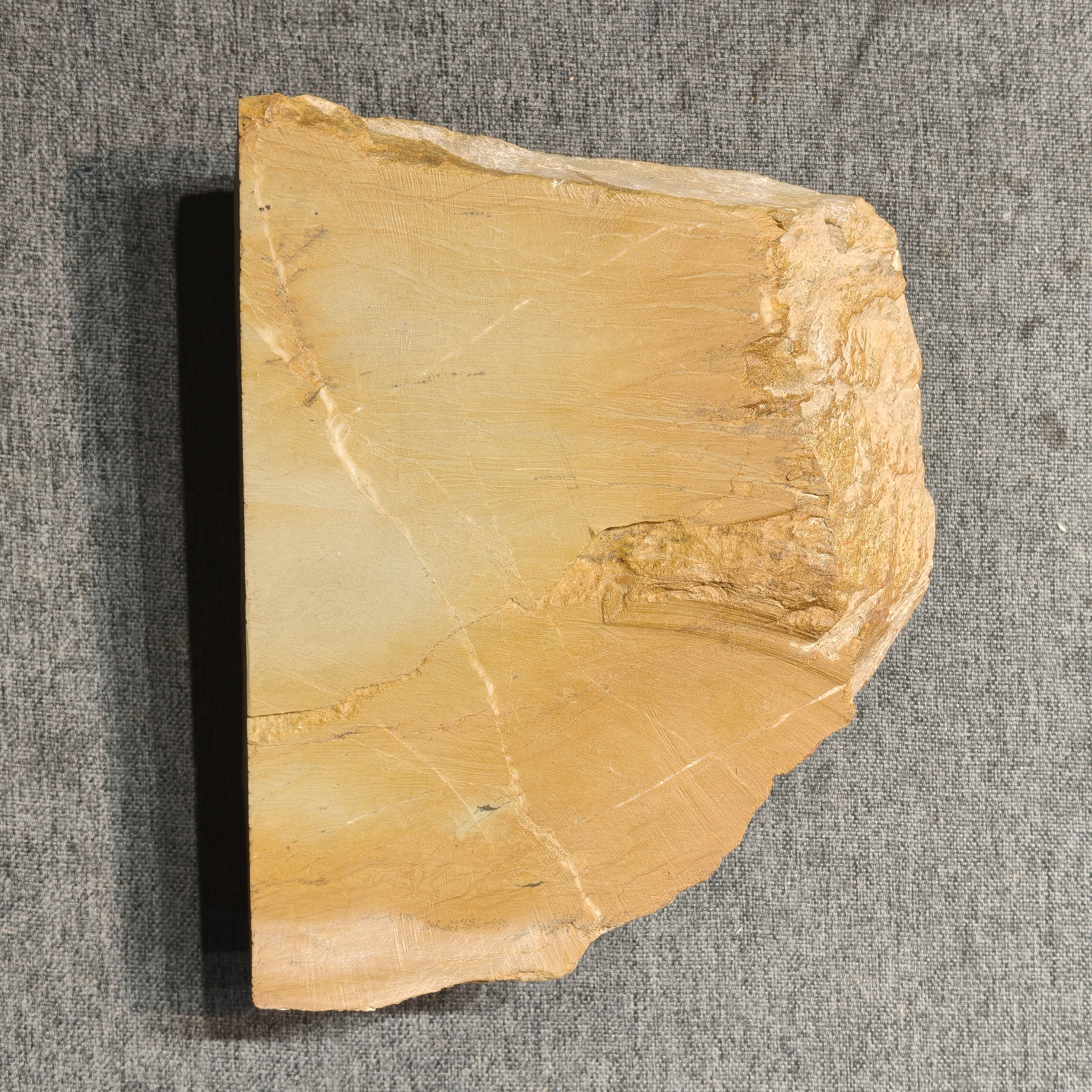 老坑洮砚，喇嘛崖老坑瓜皮黄原石砚板