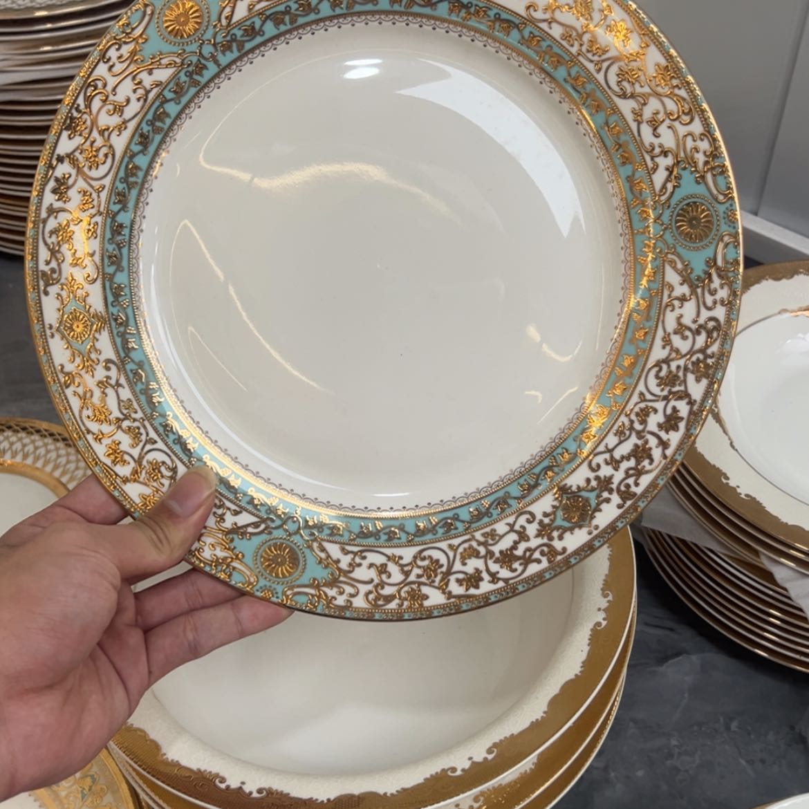【闪购商品】瓷片10.5寸平盘孤品微瑕