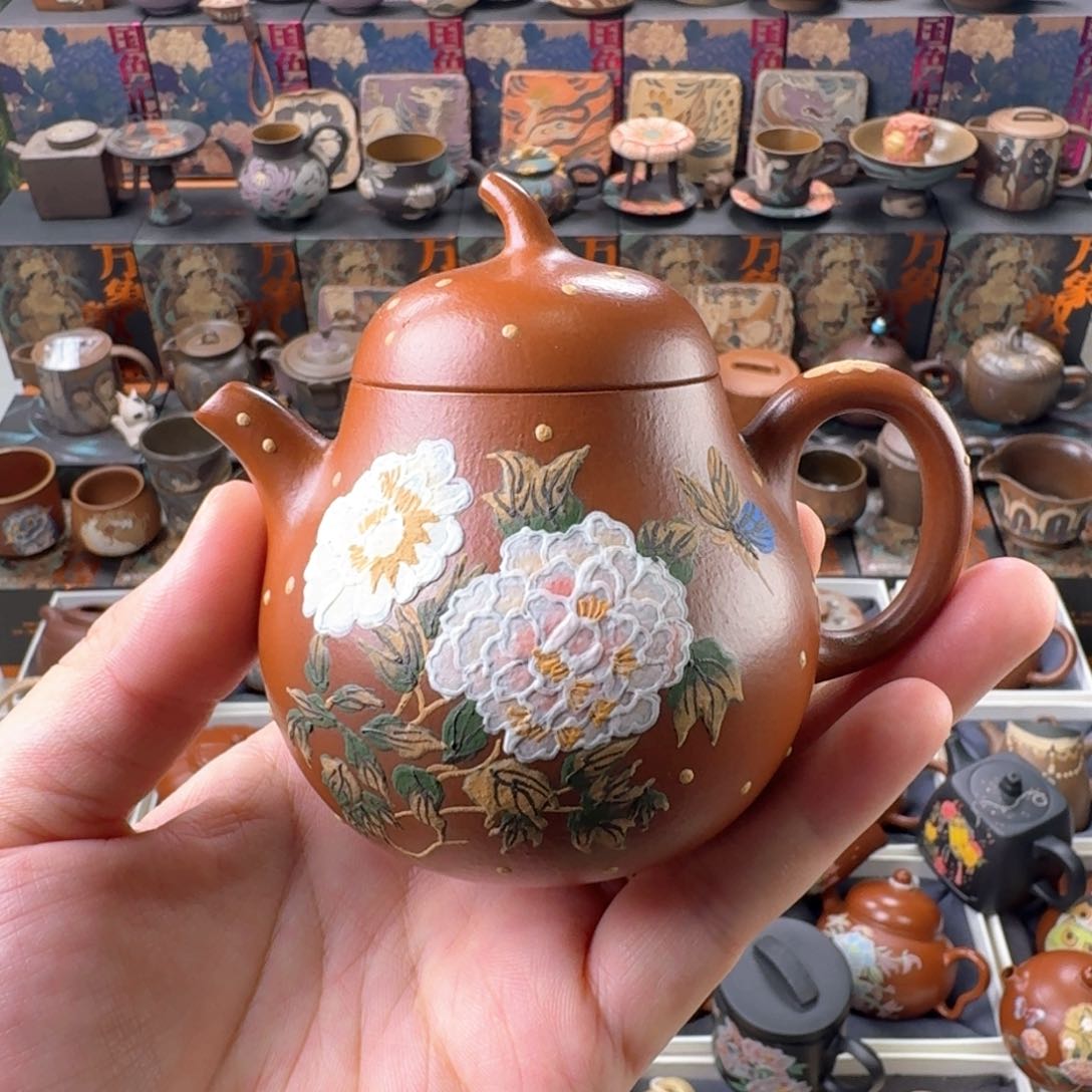 茶壶紫砂150ml原矿精工半手