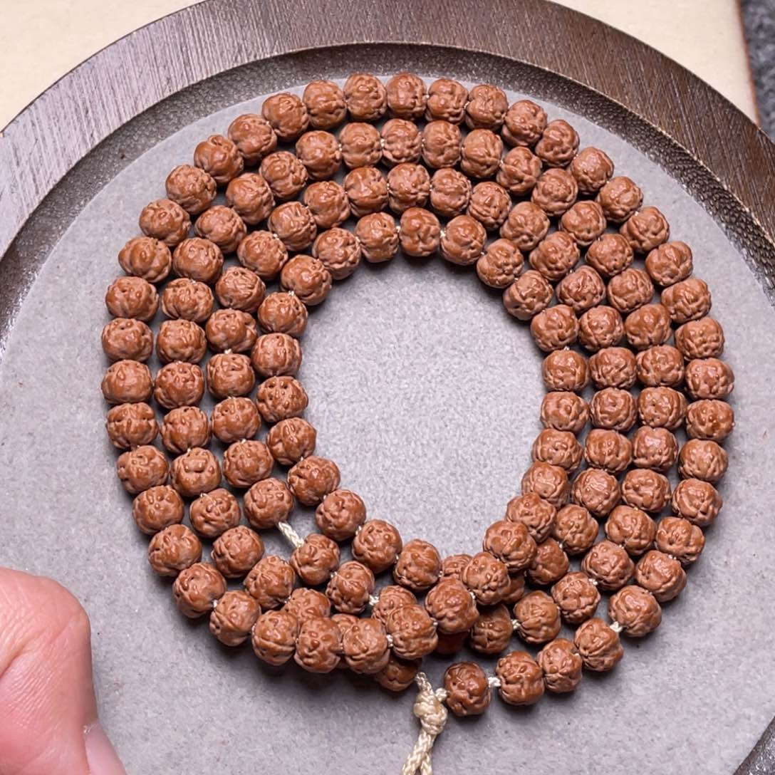 手串金刚菩提顺***然梅朵头货佛手108尺寸7