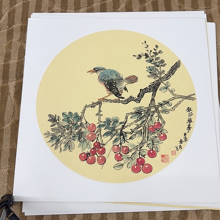 国画花鸟的翅膀是一50.50