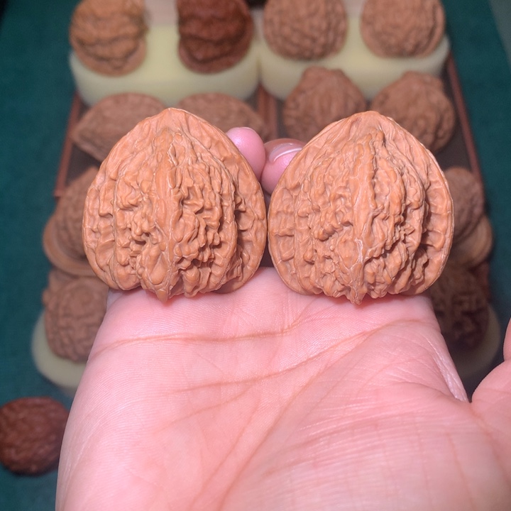 核桃文玩核桃把件密纹