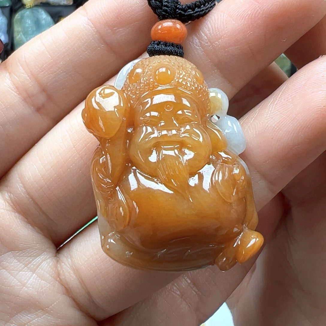 翡翠颈饰未镶嵌财爷