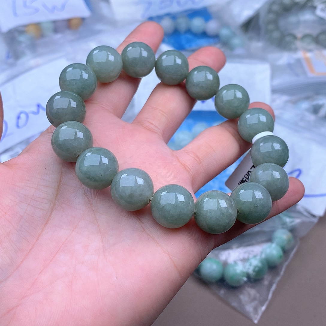 未镶嵌手链翡翠手串
