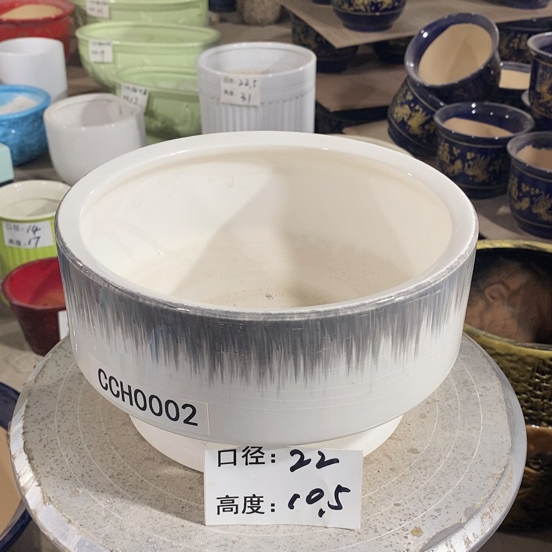 【闪购商品】陶瓷微瑕花盆-CCH002-1个中号