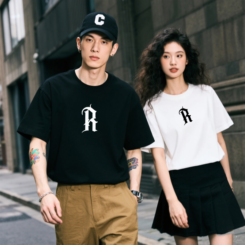 【一折粉丝福利】夏季潮牌男女同款圆领短袖T恤