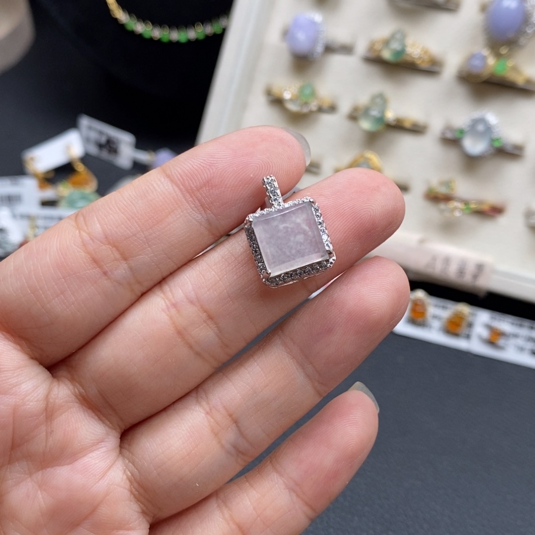 翡翠银S925镶嵌戒指