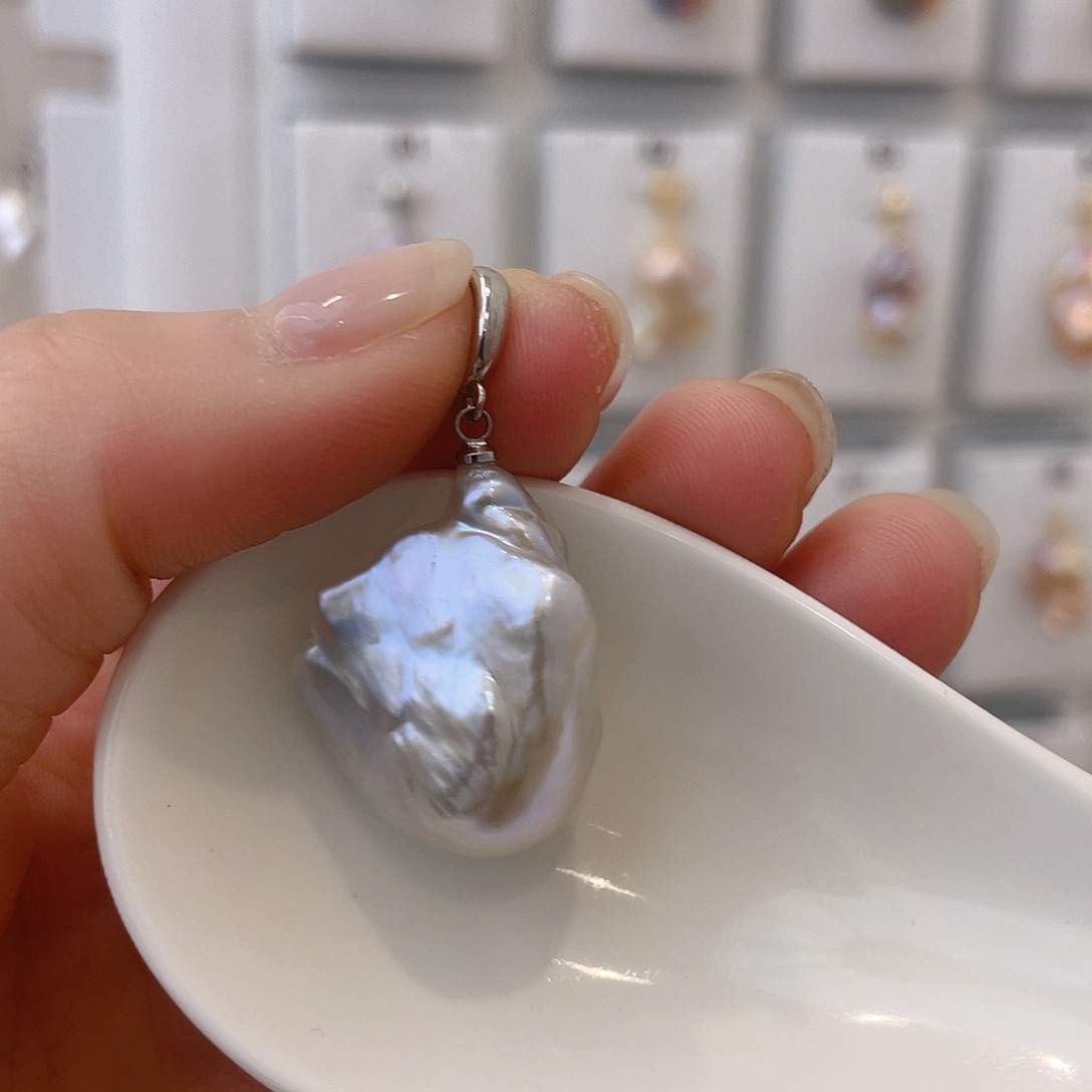 淡水珍珠天然珍珠巴洛克合金