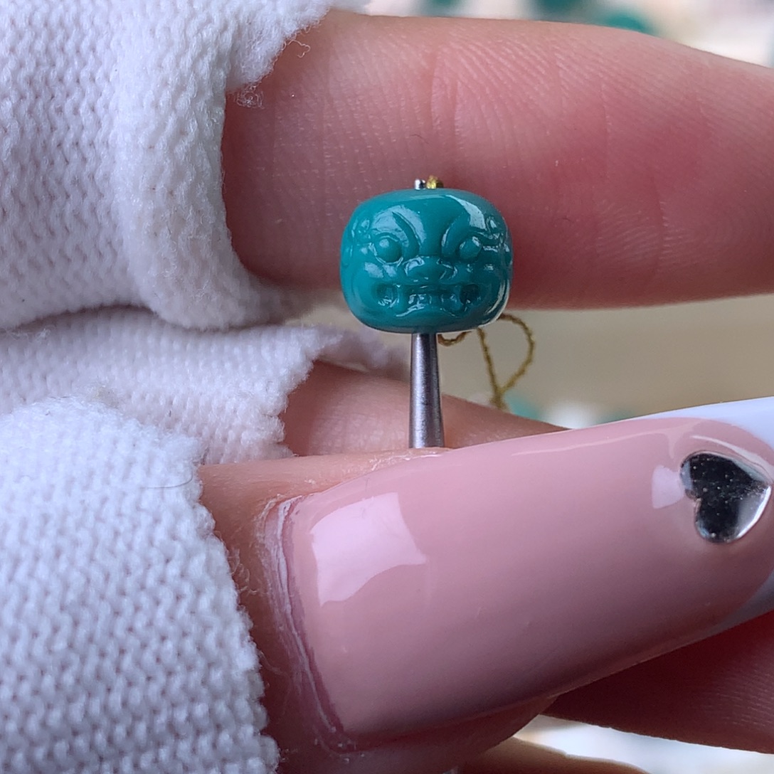 未镶嵌绿松石配饰蕊8*6.6