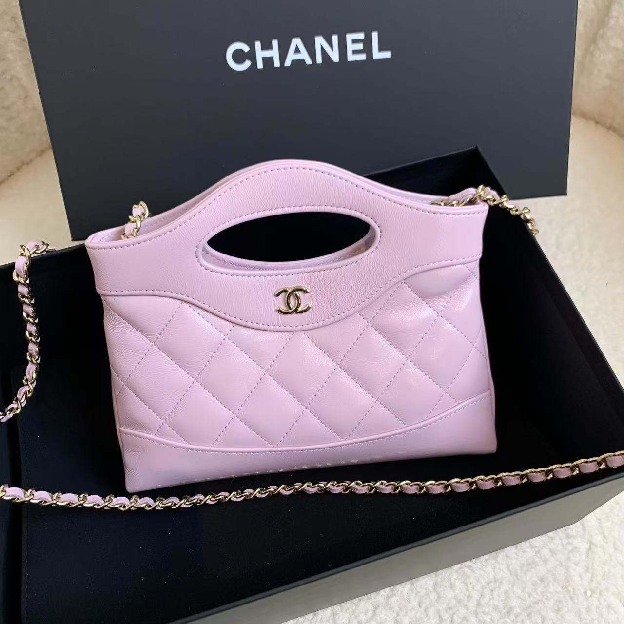 99新 Chanel/香奈儿 壹臻/Chanel 24S梦幻紫31bag nano 65583837