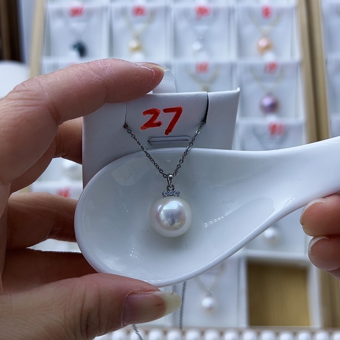 淡水珍珠颈饰银S925镶嵌